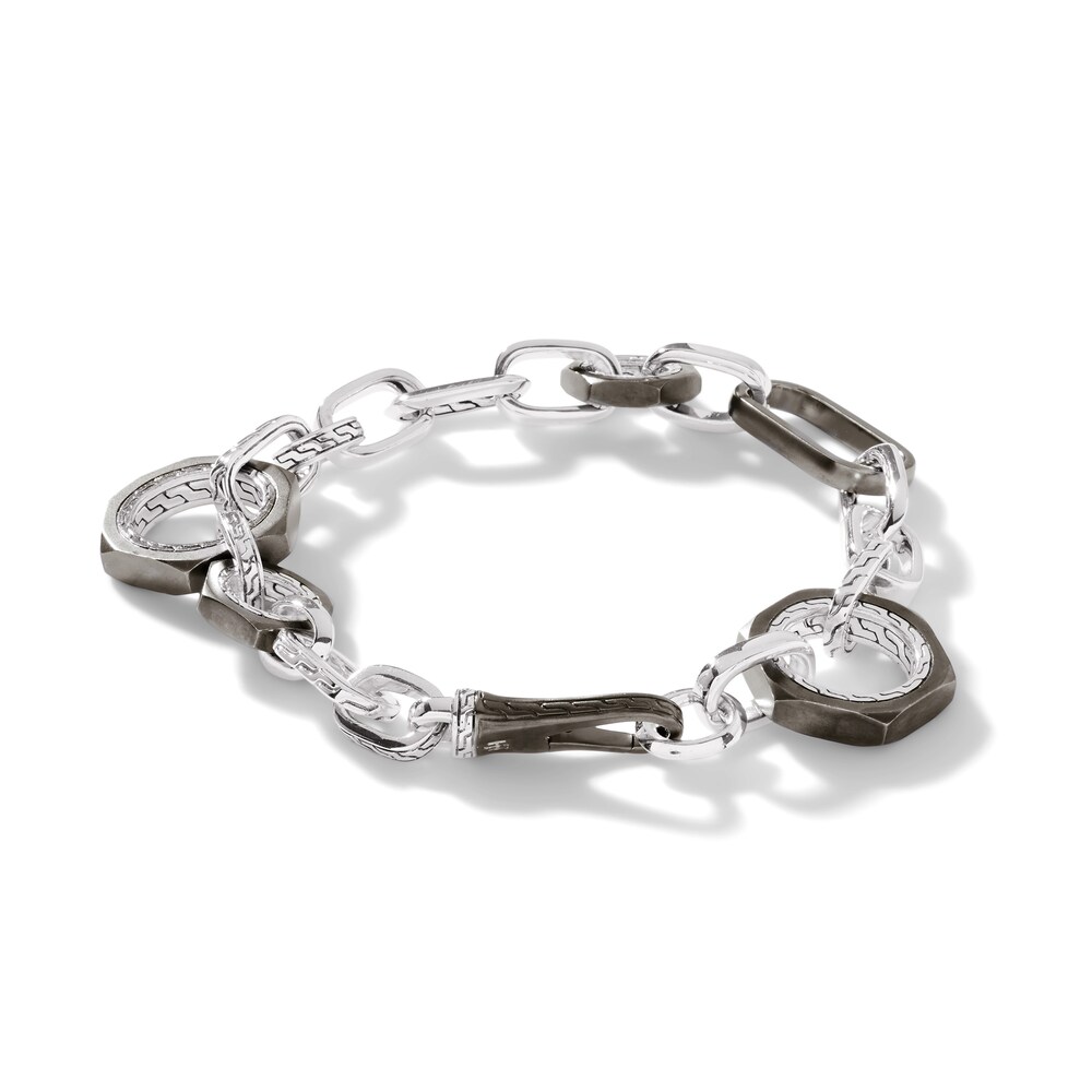 John Hardy Classic Chain Bracelet Sterling Silver - XL NYrZihpX