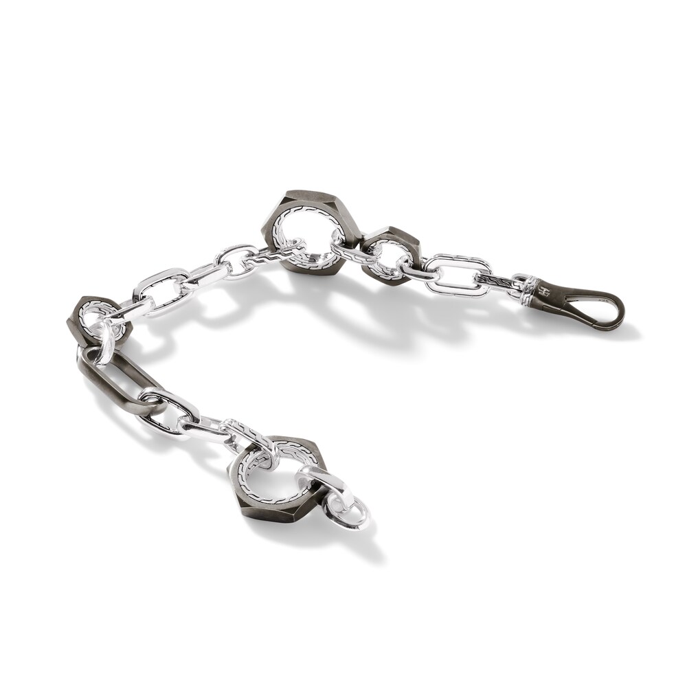 John Hardy Classic Chain Bracelet Sterling Silver - XL NYrZihpX