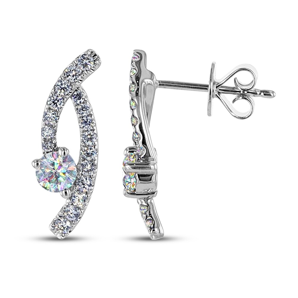 THE LEO First Light Diamond Earrings 3/4 ct tw Round 14K White Gold OkYmZVkh