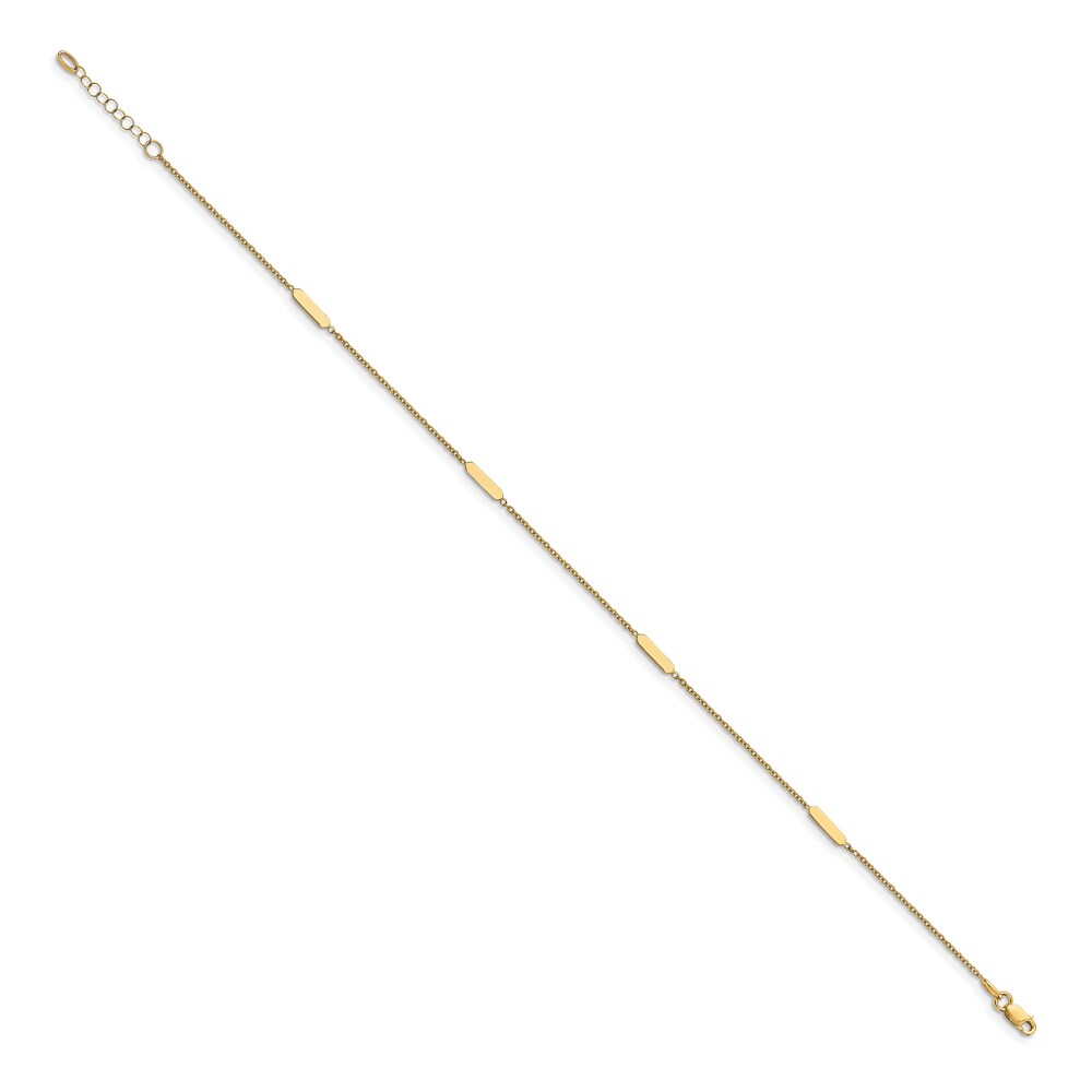 High-Polish Anklet 14K Yellow Gold 10\" PF7TDd6E