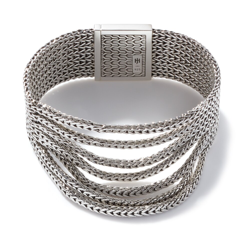 John Hardy Classic Chain Multi-Row Bracelet Sterling Silver - Medium PQTP8Mfk