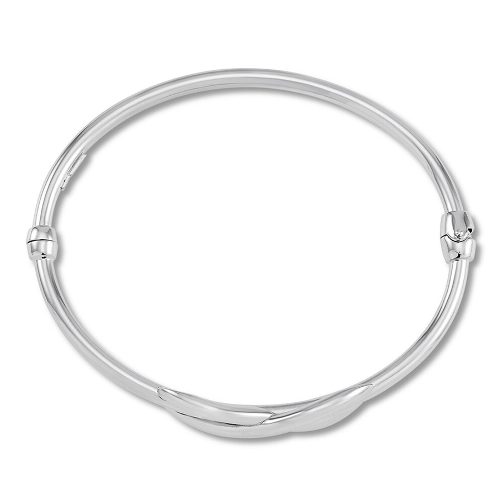 Infinity Bangle Bracelet Sterling Silver PeT6C9XO