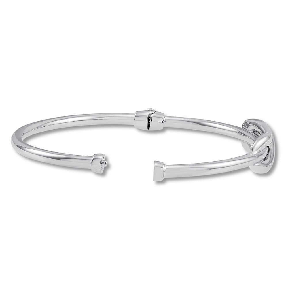 Infinity Bangle Bracelet Sterling Silver PeT6C9XO