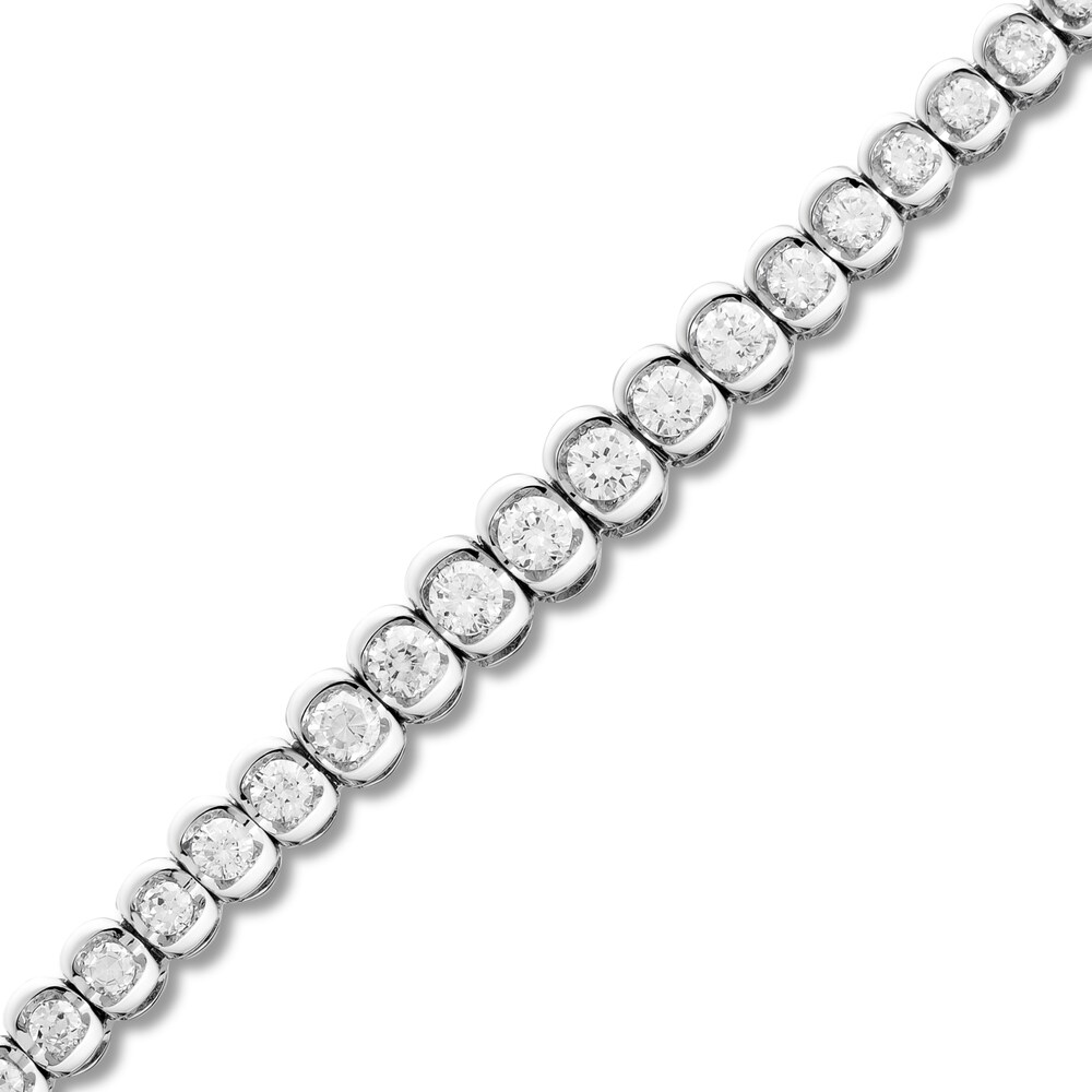 Diamond Bracelet 3 ct tw Round 14K White Gold PrCttqMT