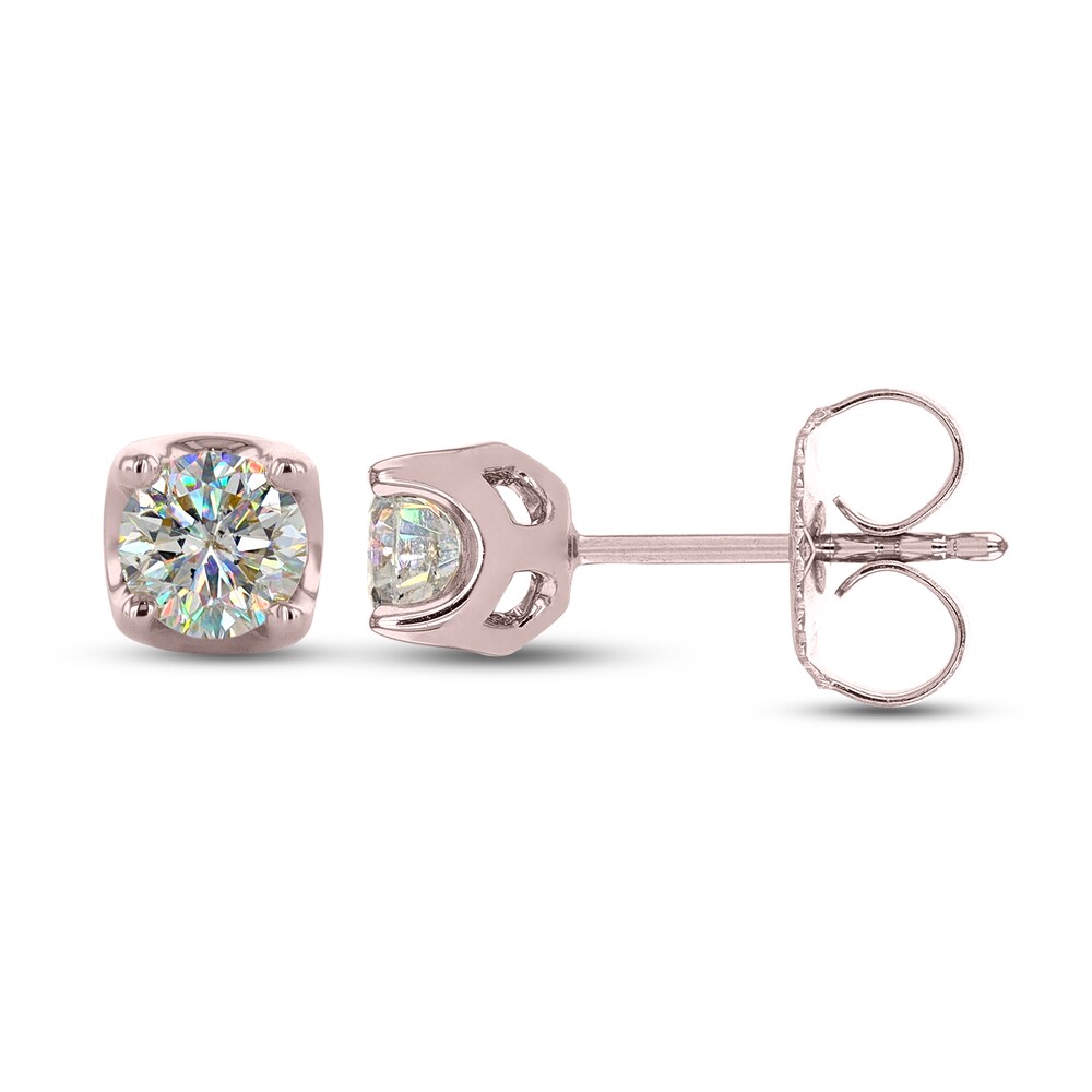 THE LEO First Light Diamond Solitaire Earrings 3/4 ct tw 14K Rose Gold (I1/I) PzHoAext