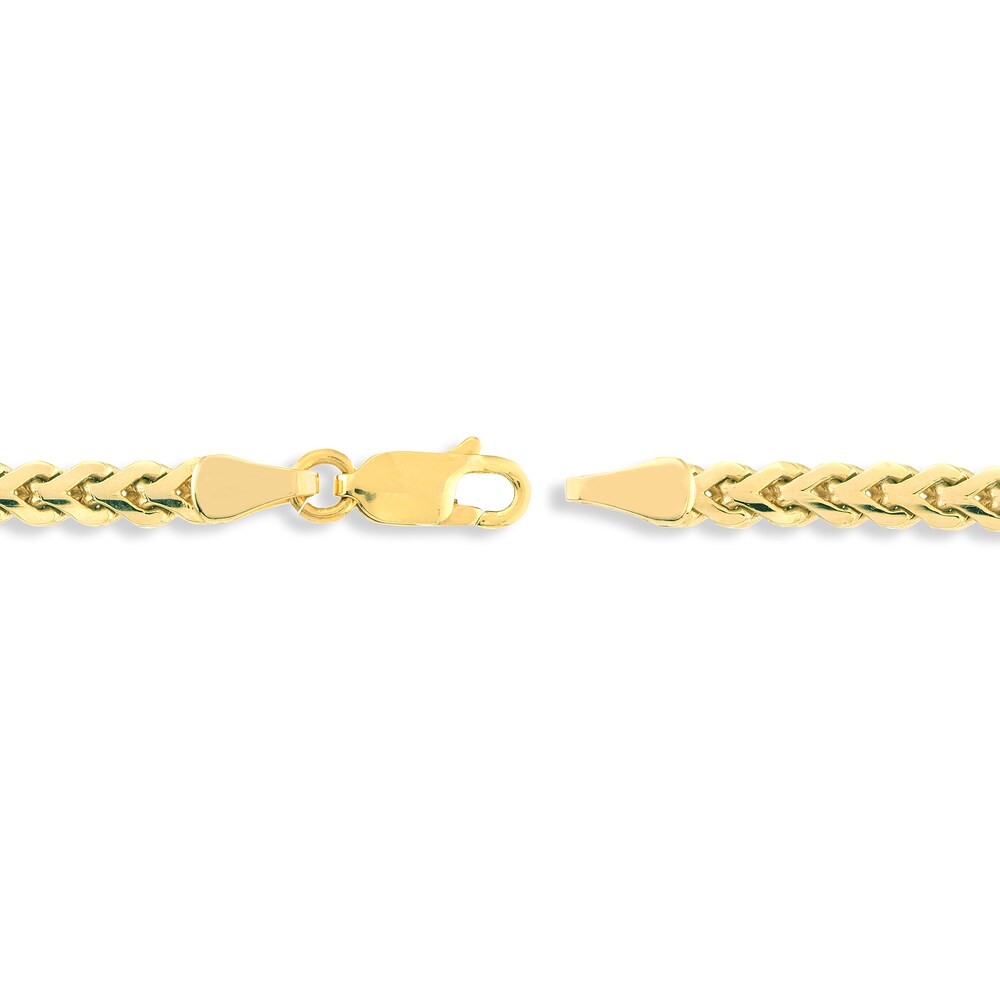 Flat Bombe 4.0mm Franco Chain Bracelet 14K Yellow Gold 8.5\" SJJz6VKX