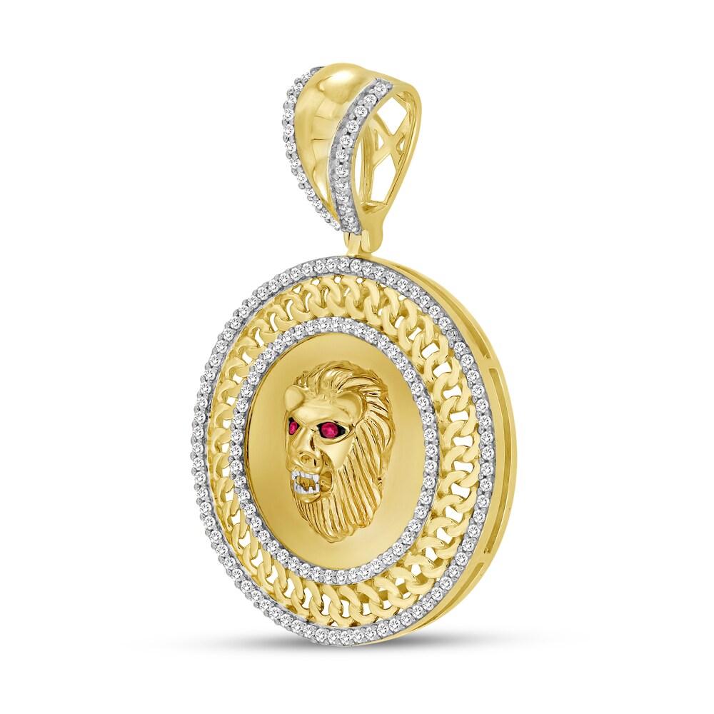 Men\'s Diamond Charm 1/2 ct tw Round 10K Yellow Gold TLqJGmP7