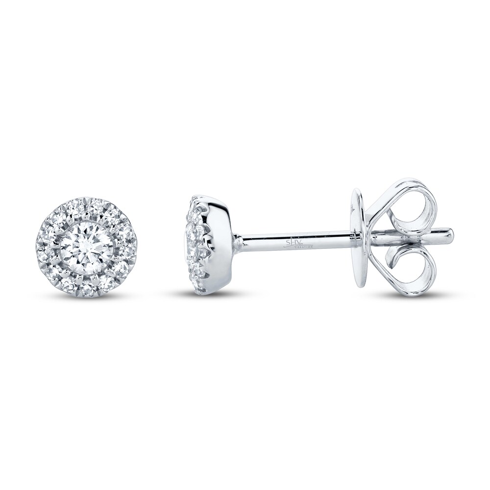 Shy Creation Diamond Earrings 1/5 carat tw 14K White Gold SC55002599 TTbrvCk2