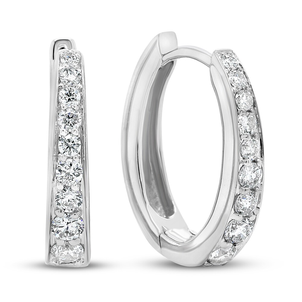 Diamond Earrings 1/2 ct tw Round 10K White Gold TuQPWfWc