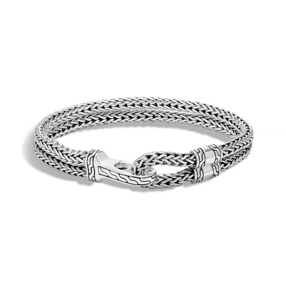 John Hardy Classic Chain Hook Clasp Bracelet in Silver, Large U85yk4jv