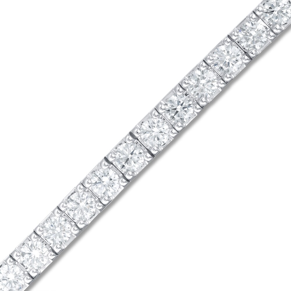 Lab-Created Diamond Bracelet 8 ct tw Round 14K White Gold VX8osfwG