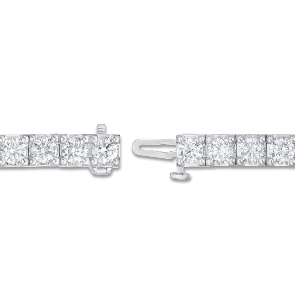 Lab-Created Diamond Bracelet 8 ct tw Round 14K White Gold VX8osfwG