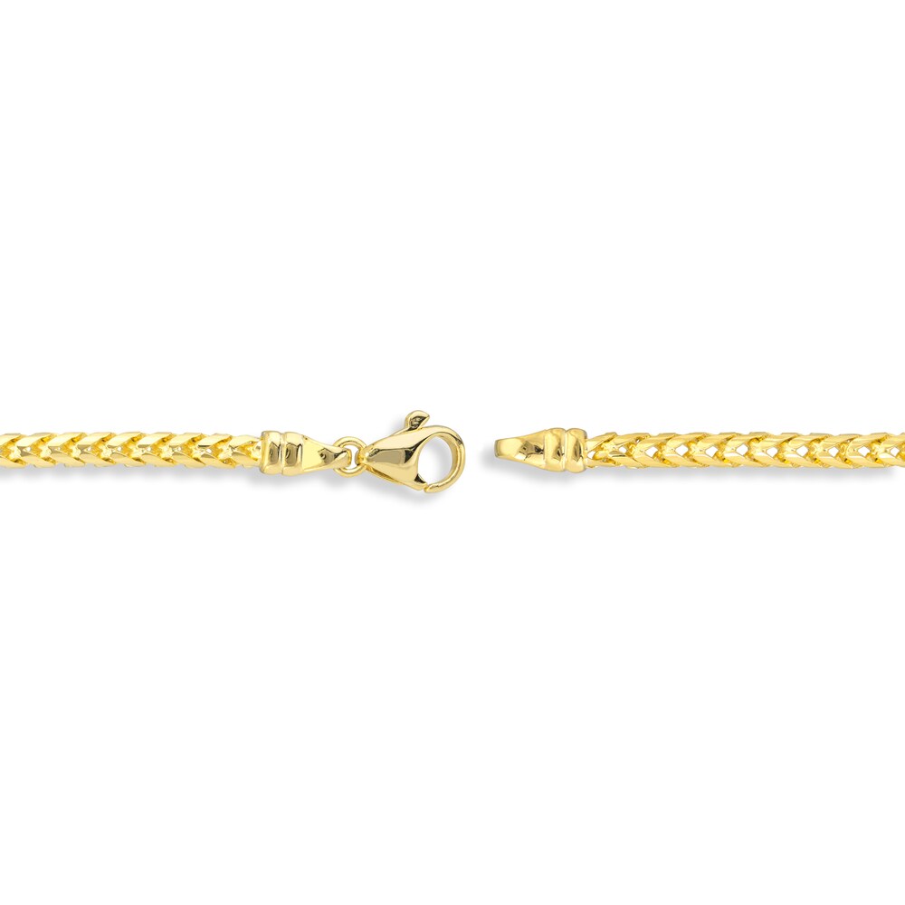 Round 3.6mm Franco Chain Bracelet 14K Yellow Gold 8.5\" Vn1fpxCq