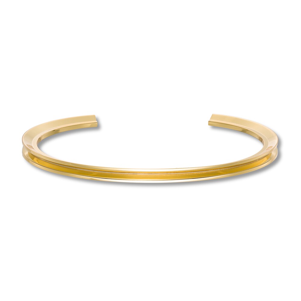 Stella Valle Letter Y Bangle Bracelet 18K Gold-Plated Brass WM9tNUwX