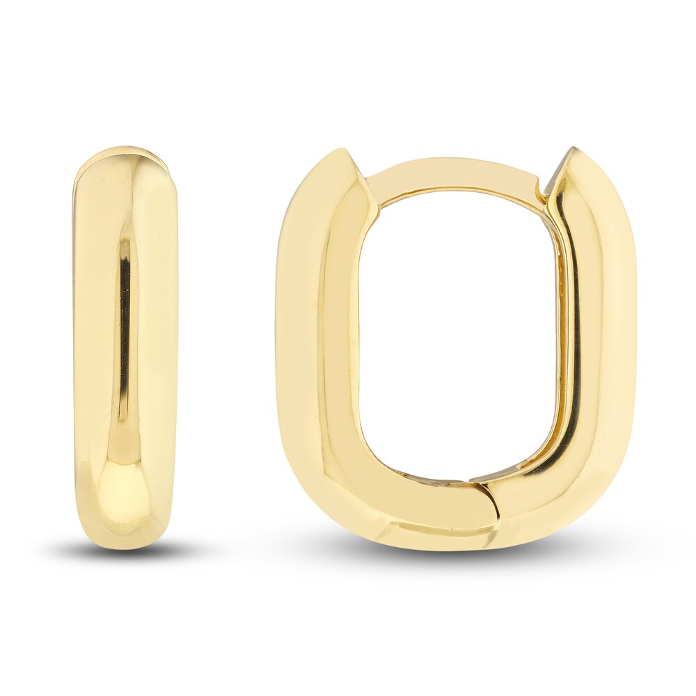 Huggie Earrings 14K Yellow Gold XroeO2PW