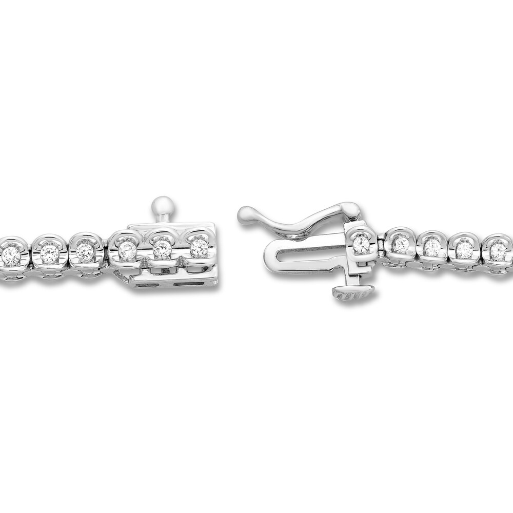 Diamond Bracelet 1 ct tw Round 14K White Gold Xt2lG7cJ