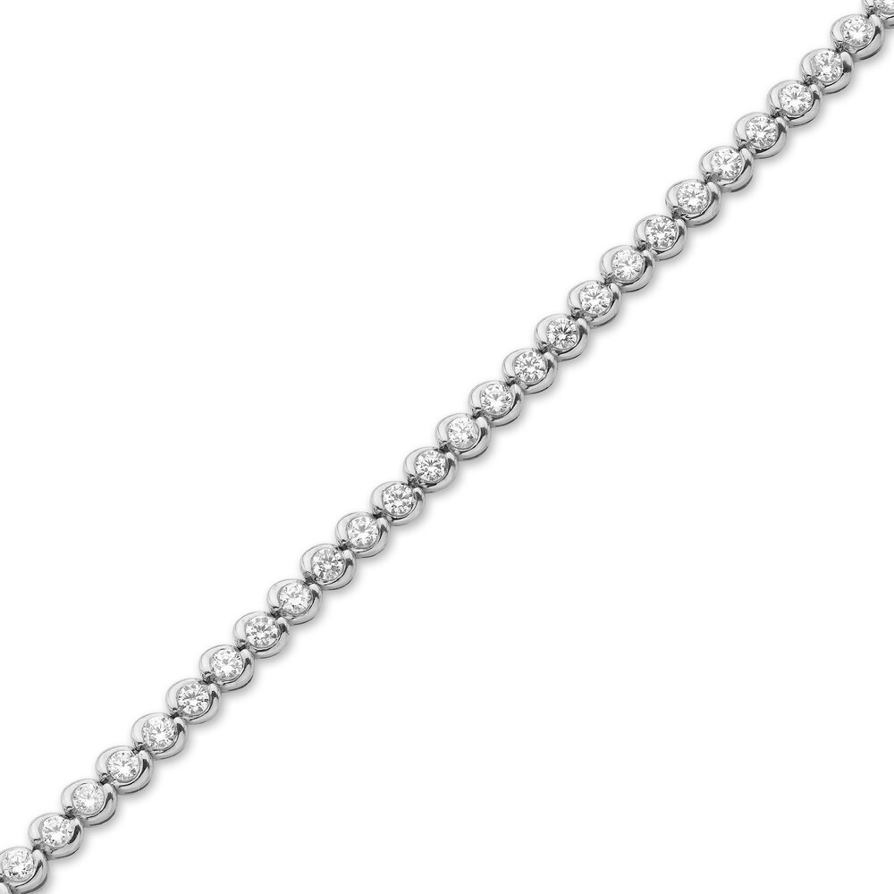 Hearts Desire Diamond Bracelet 2 ct tw Round 18K White Gold Zbdrsfa6