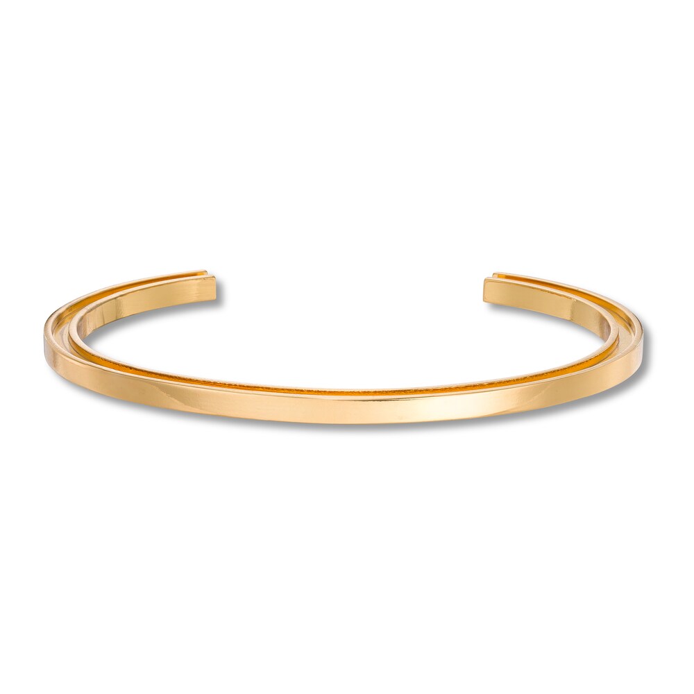 Stella Valle Letter I Bangle Bracelet 18K Gold-Plated Brass aIpGJJcf