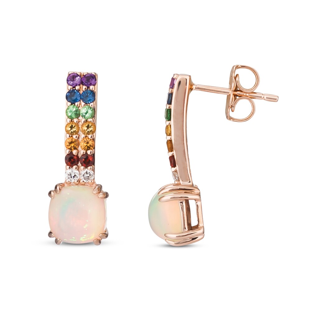 Le Vian Natural Opal Earrings 1/20 ct tw 14K Strawberry Gold bF3B7nNx