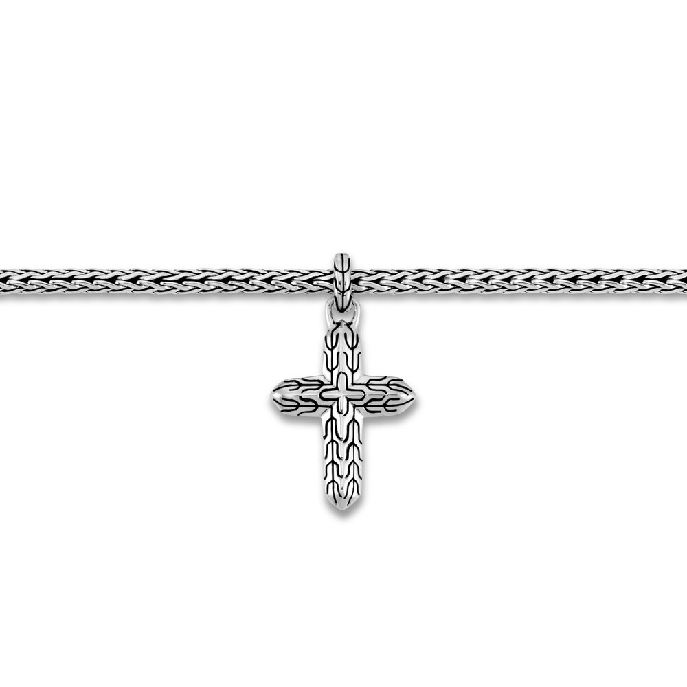 John Hardy Classic Chain Cross Bracelet in Silver, Medium bgr2PgoC