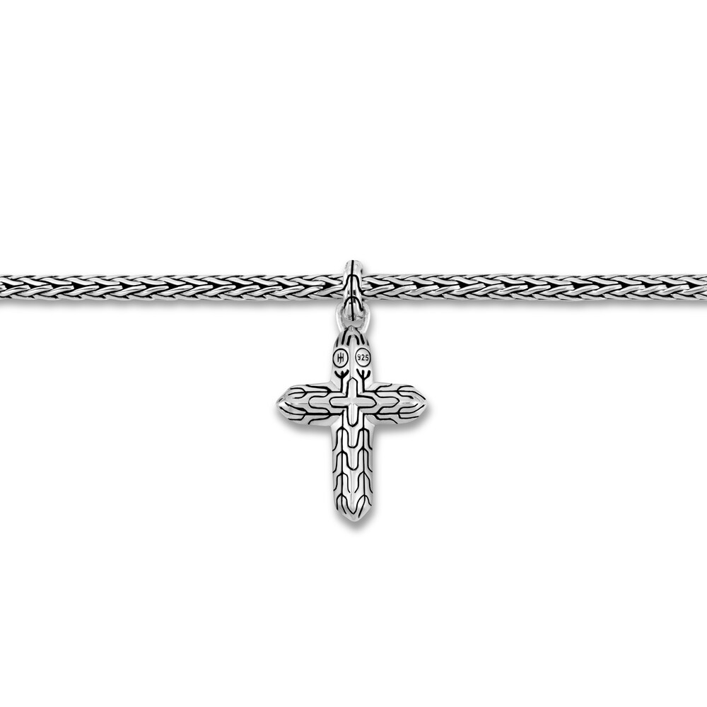 John Hardy Classic Chain Cross Bracelet in Silver, Medium bgr2PgoC