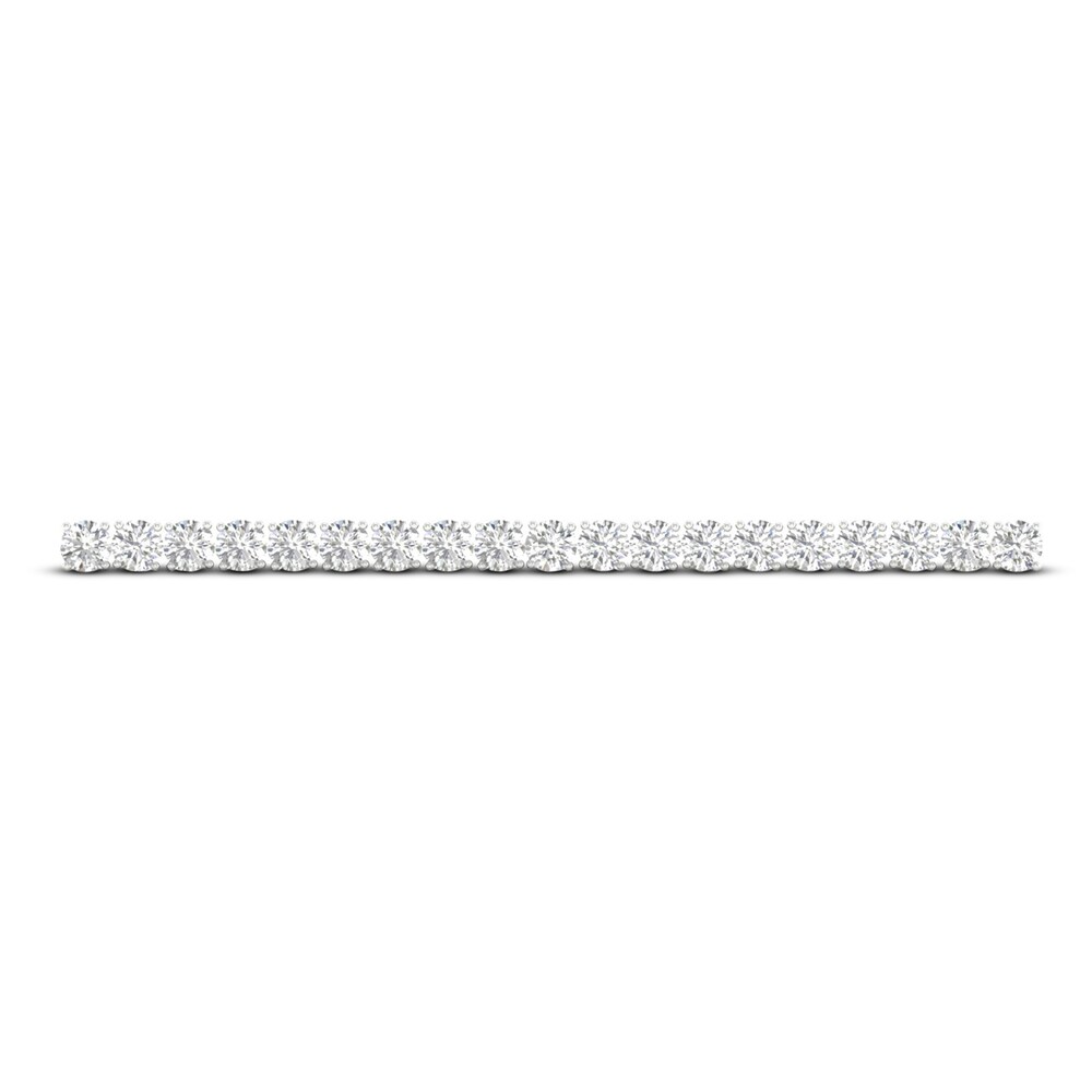 Lab-Created Diamond Bolo Bracelet 3 ct tw Round 14K White Gold bu0l5VOz