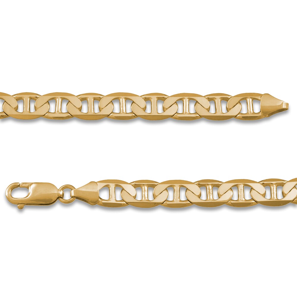 Men\'s Mariner Link Bracelet 14K Yellow Gold 10.1mm 8.5\" bu1s1whO