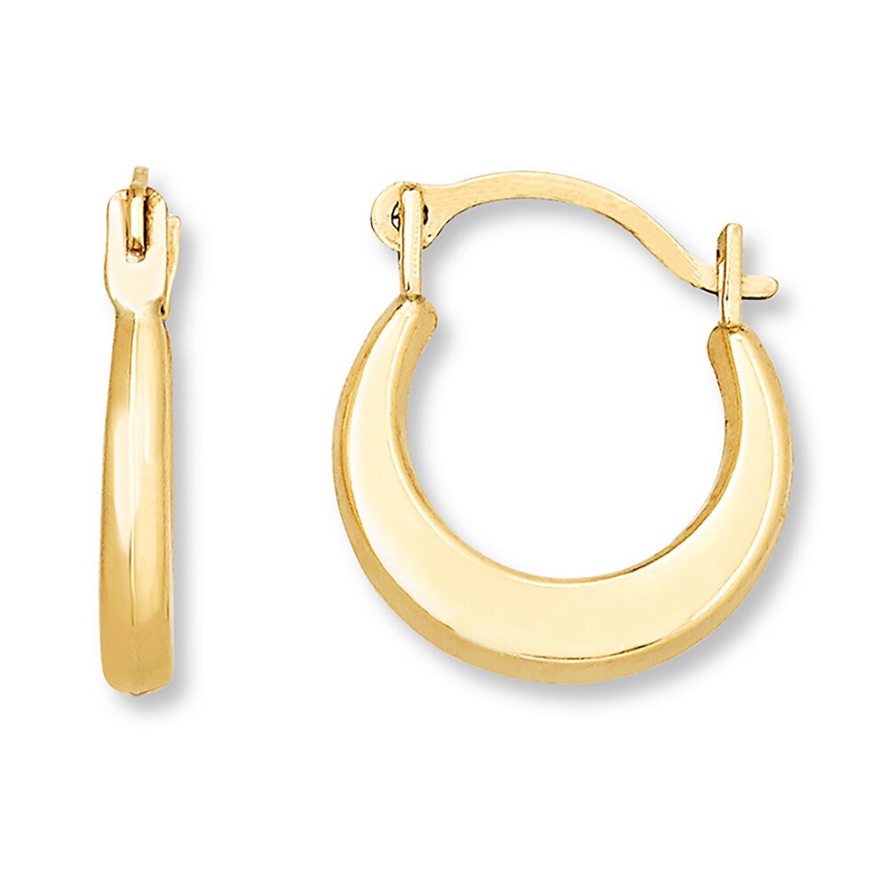 Children's Hoop Earrings 14K Yellow Gold cM38dJhA
