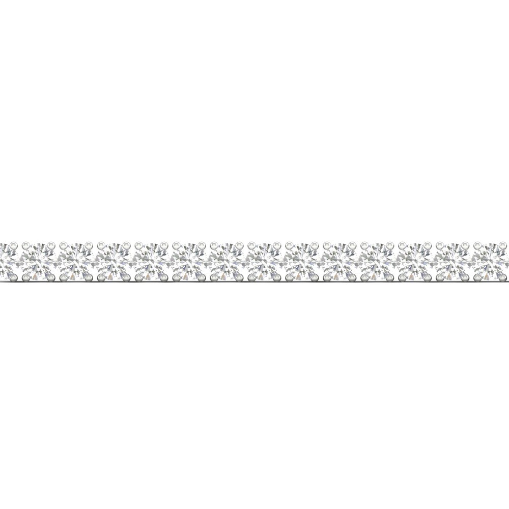 Lab-Created Diamond Tennis Bracelet 12 ct tw Round 14K White Gold 7.25\" ce7NMAhq