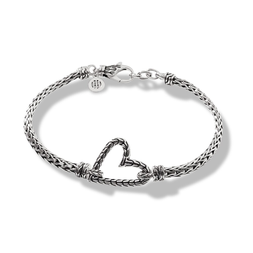 John Hardy Classic Chain Heart Bracelet Sterling Silver dFnflqHn