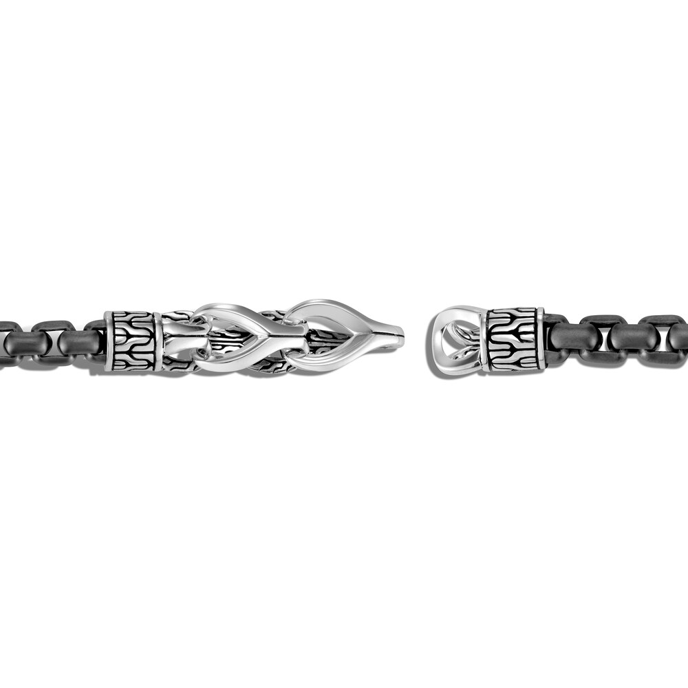 John Hardy Asli Classic Chain Link 6MM Box Chain Bracelet in Silver, Medium e8sT3UdN