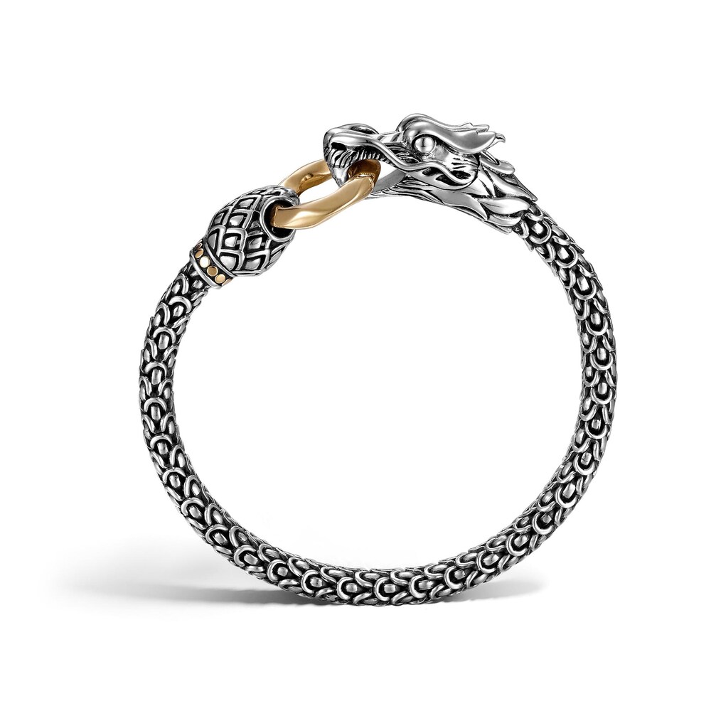 John Hardy Legends Naga 6MM Station Bracelet in Silver and 18K Gold, Small eD9xT0zg