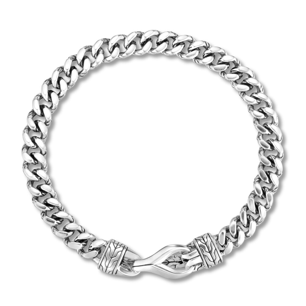 John Hardy Classic Chain Curb Link Bracelet Sterling Silver, Medium esCbHmfS