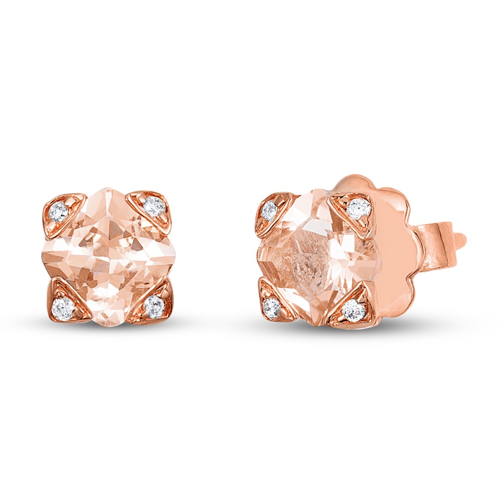 Le Vian Morganite Earrings Diamond Accents 14K Strawberry Gold gGY58Hxs [gGY58Hxs]