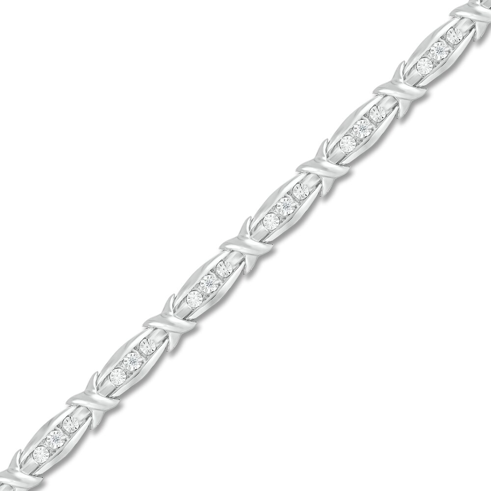 Diamond Bracelet 1/20 ct tw Round Sterling Silver gRrGaKgS