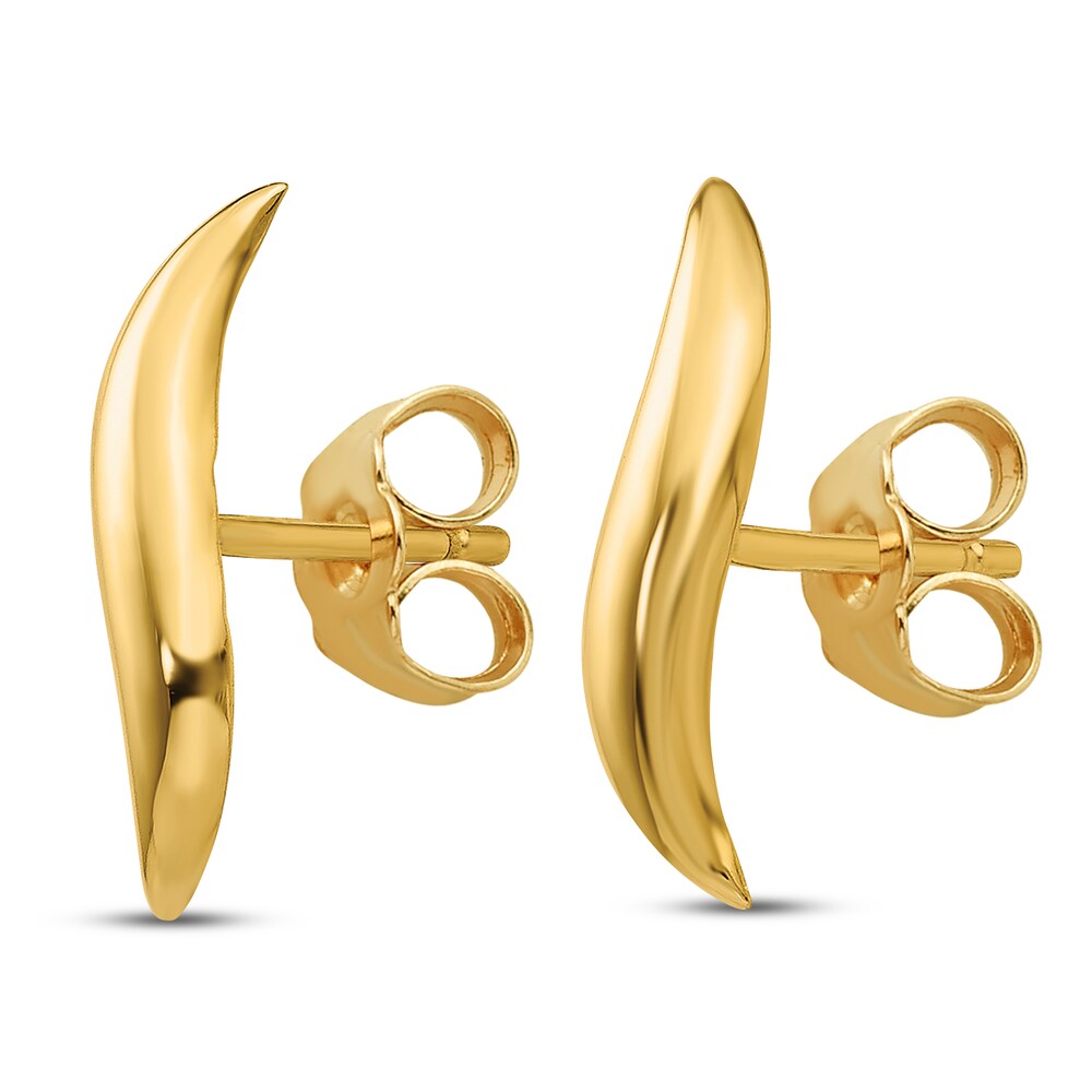 Fancy Stud Earrings 14K Yellow Gold gWCMHQ3D