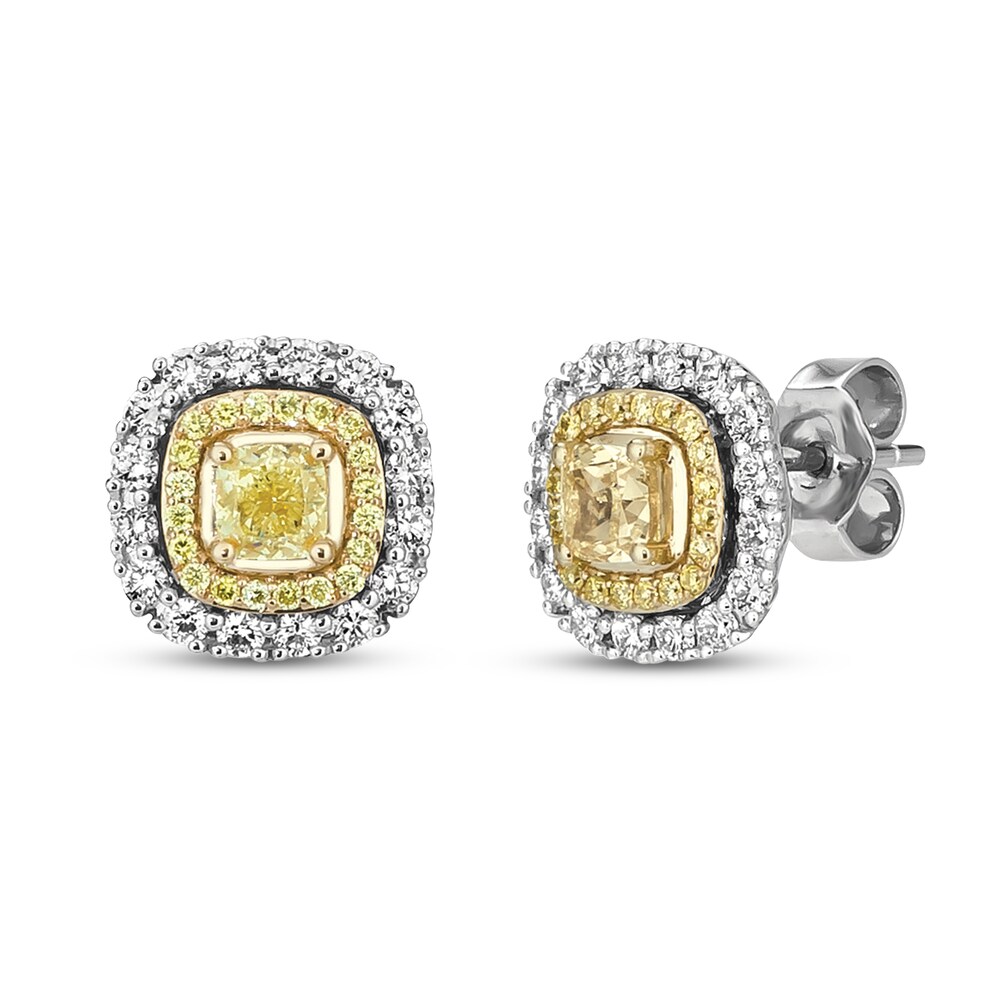 Le Vian Sunny Yellow Diamond Earrings 1 ct tw 14K Two-Tone Gold ihLUxAhn