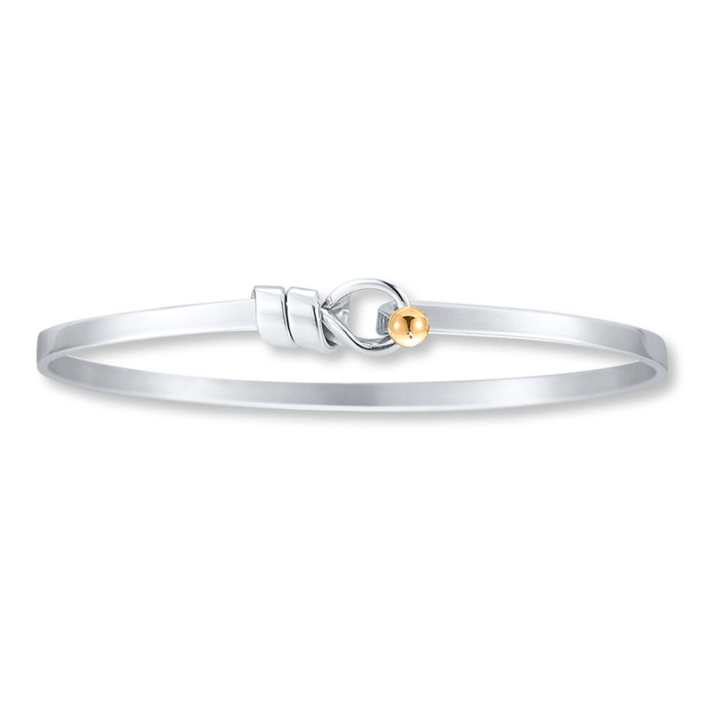 Bangle Bracelet Sterling Silver/14K Gold jW2vHaSP