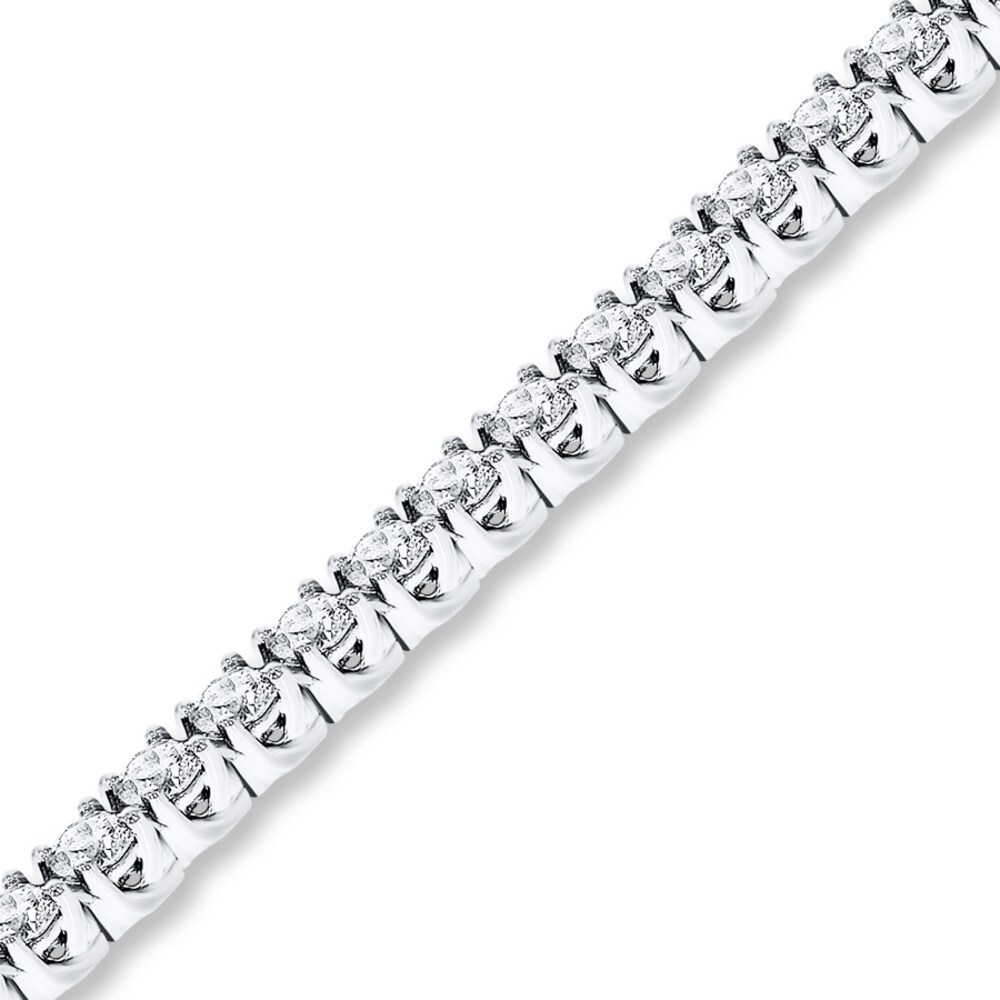 Diamond Bracelet 5 ct tw Round-cut 14K White Gold knhT0B1v