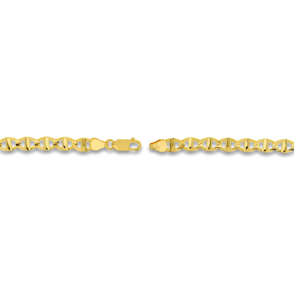 Mariner & Serpentine Chain Bracelet Set 14K Yellow Gold 7.5\" kvLDcsaW