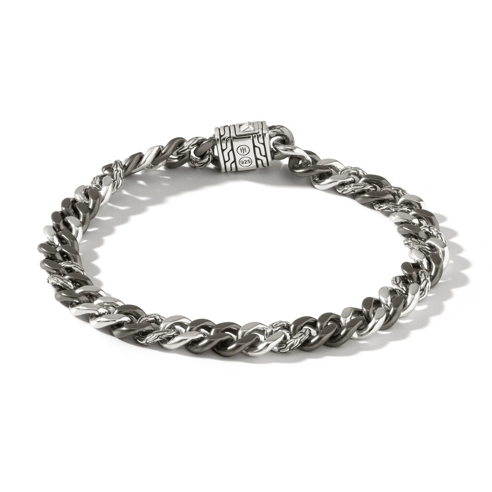 John Hardy Curb Link Bracelet Sterling Silver - Extra Large l4SZPYDz