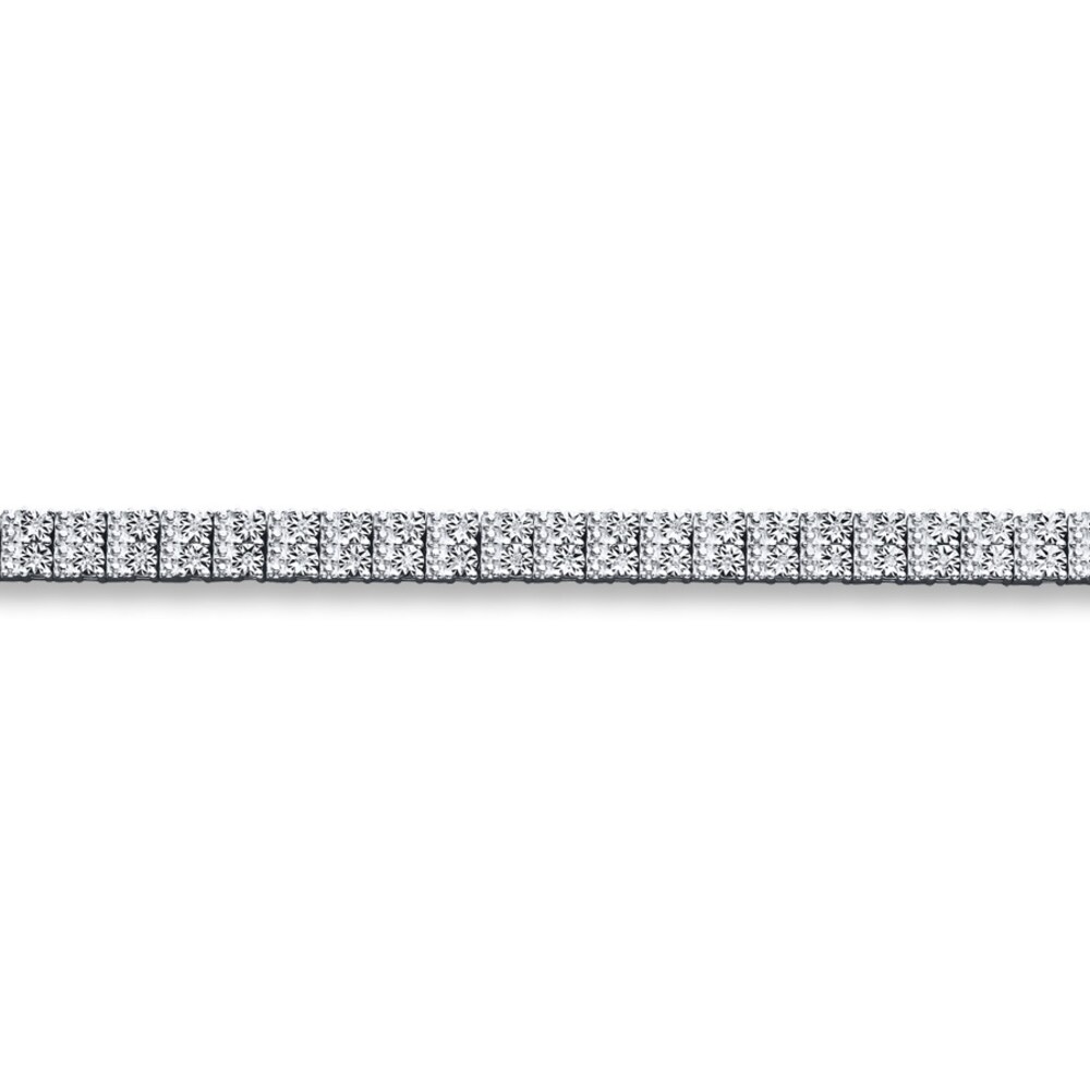 Diamond Bracelet 1/4 ct tw Round-cut Sterling Silver lMWwsUPX