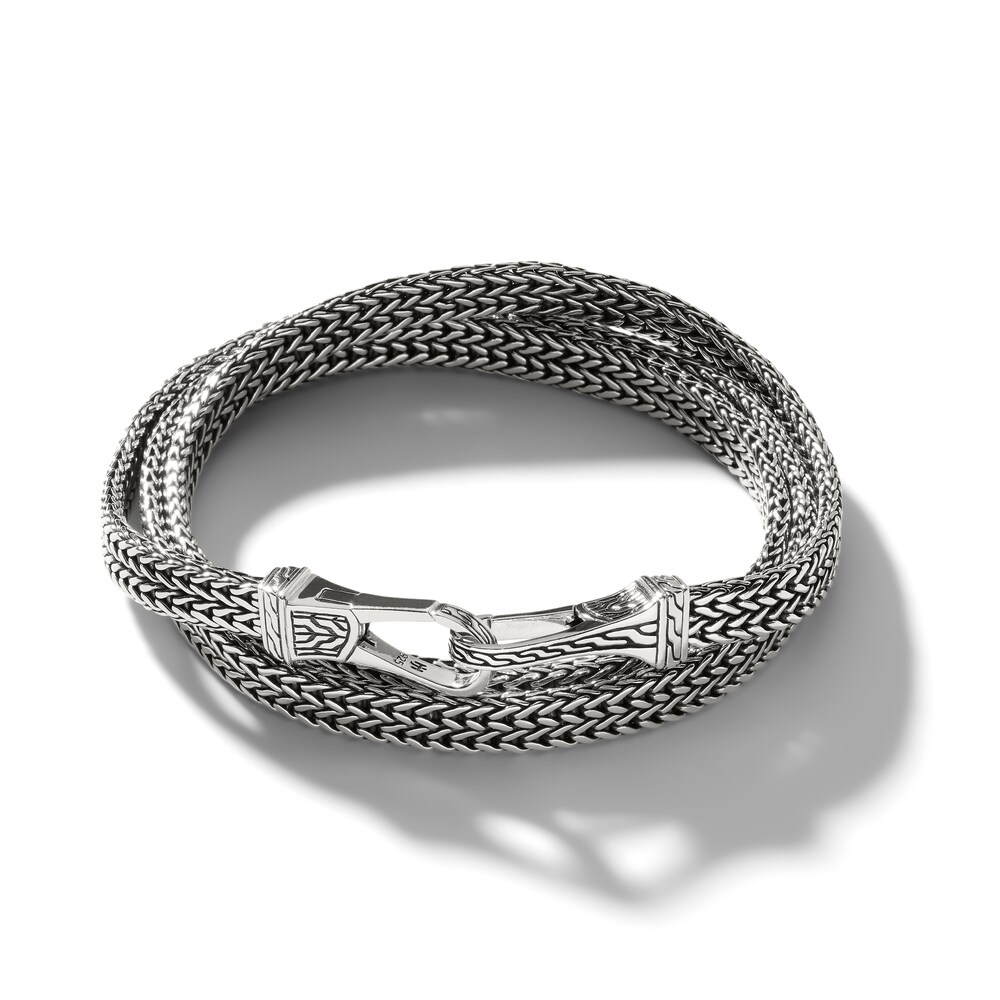John Hardy Men\'s Triple Wrap Bracelet Sterling Silver lStH58Ir