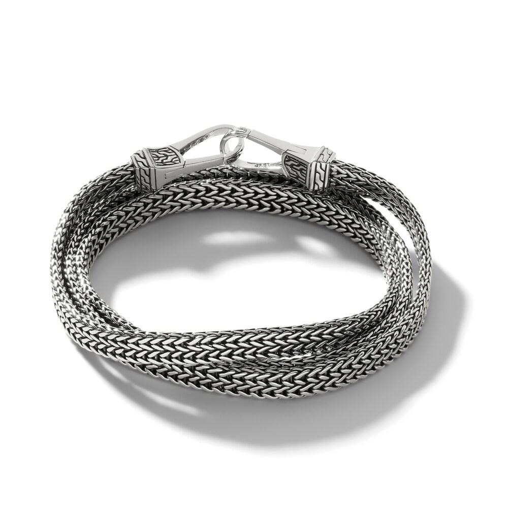 John Hardy Men\'s Triple Wrap Bracelet Sterling Silver lStH58Ir
