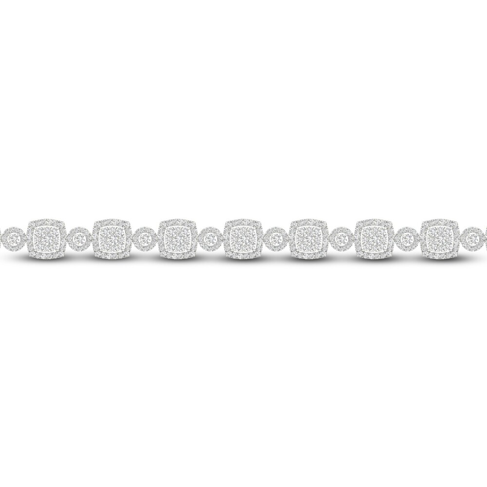 Diamond Bracelet 4 ct tw Round 10K White Gold mxRVPmLV