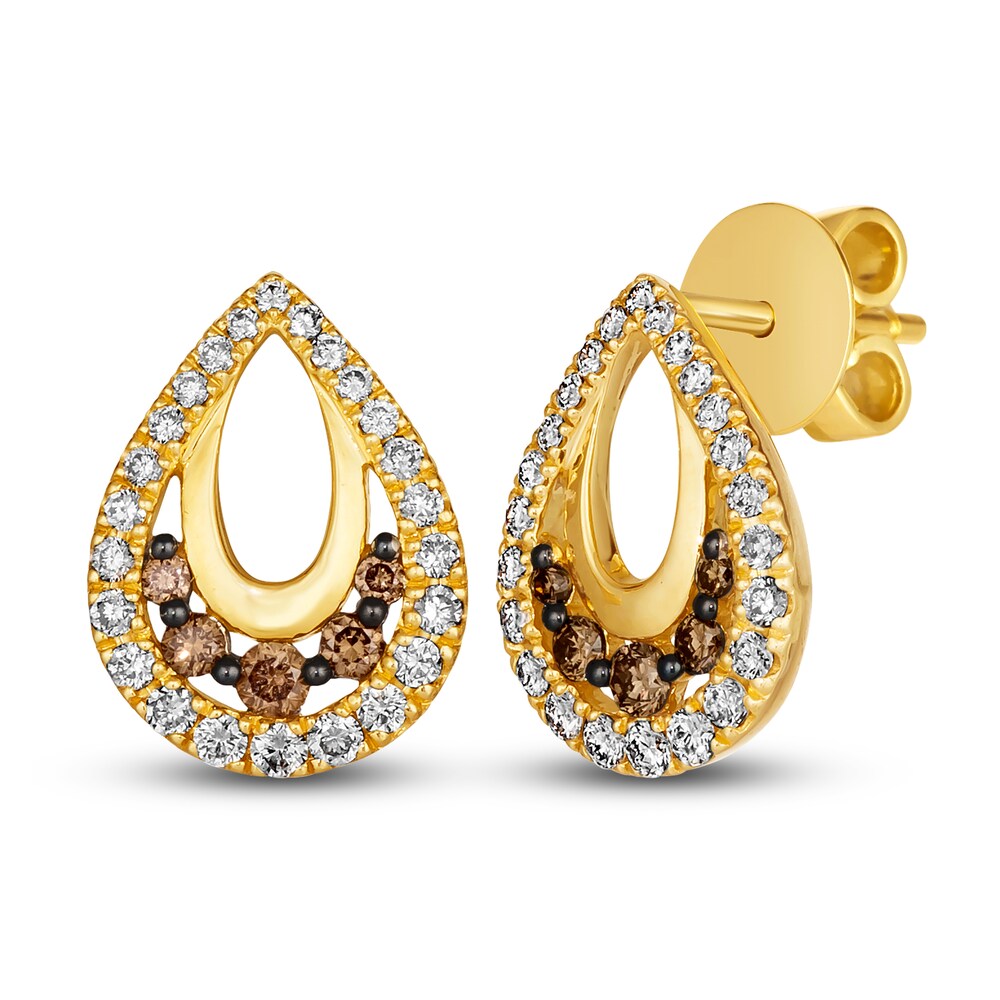Le Vian Diamond Earrings 5/8 ct tw Round 14K Honey Gold pC5SxMMv [pC5SxMMv]