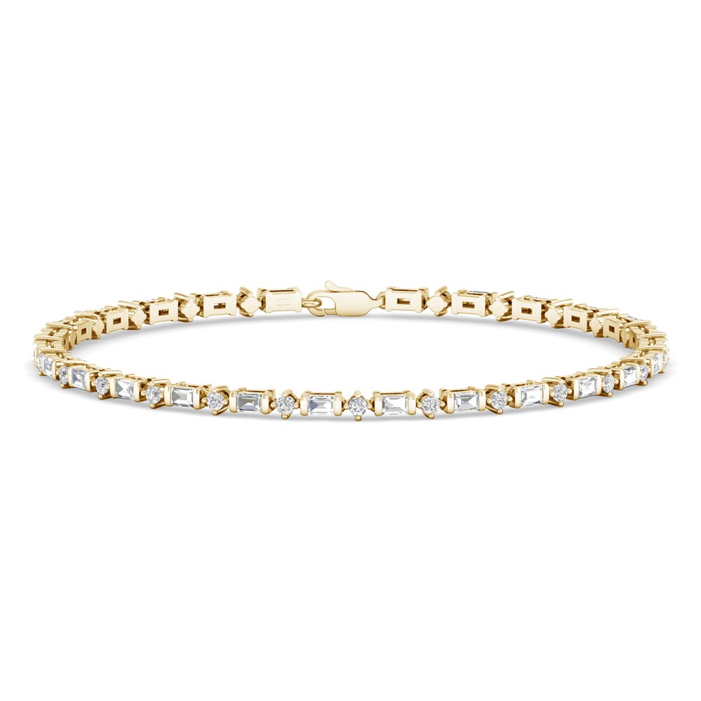 Diamond Bracelet 1 ct tw Round 14K Yellow Gold qgVab0eM