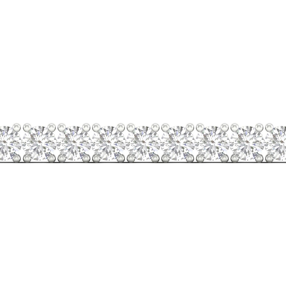 Lab-Created Diamond Bracelet 10 ct tw Round 14K White Gold sehiQj8A