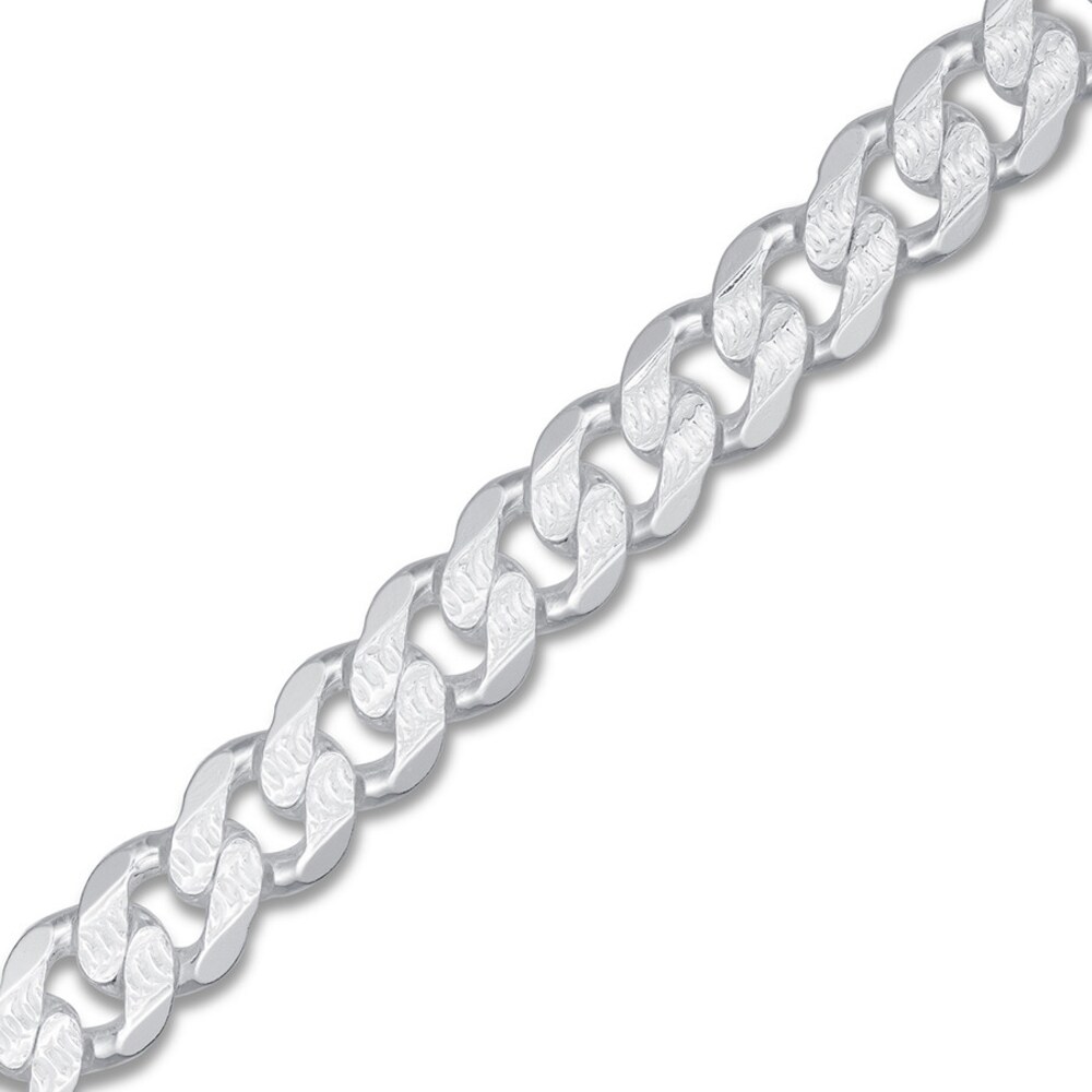 Men\'s Curb Chain Bracelet Sterling Silver 8\" srTXjlLf