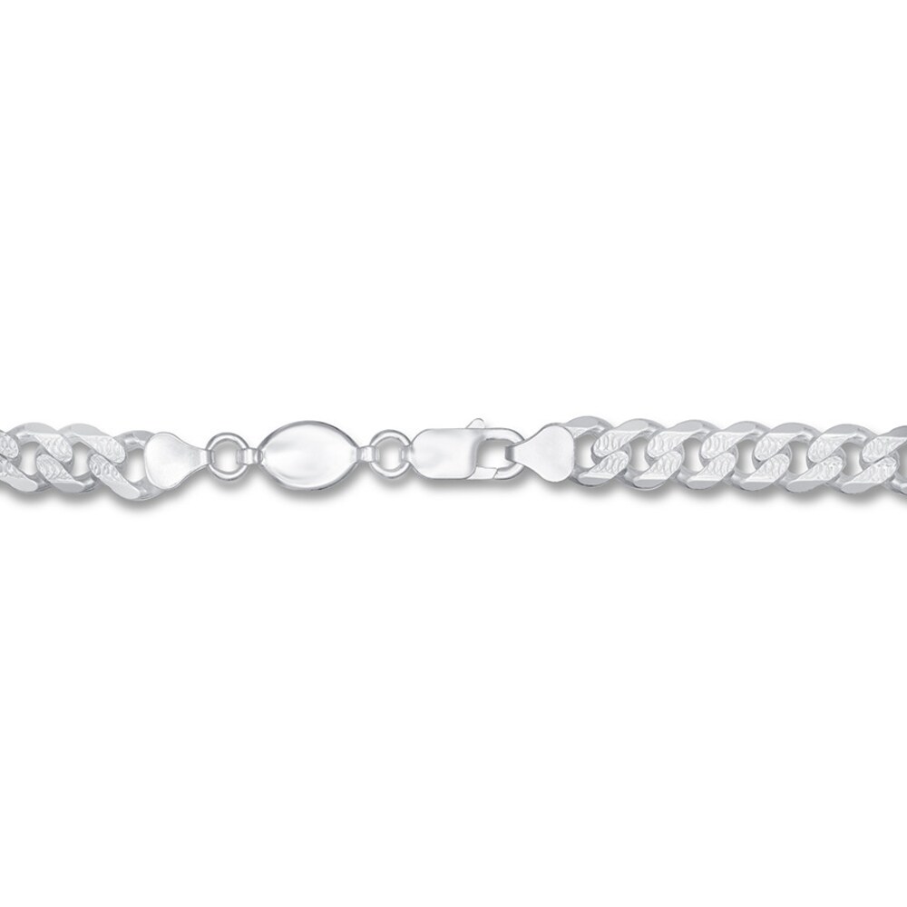 Men\'s Curb Chain Bracelet Sterling Silver 8\" srTXjlLf
